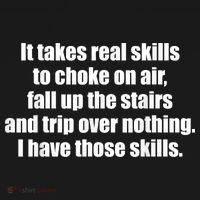 It Takes Real Skills To Choke On Air Fall Up The Stairs Women's Tank Top thumb 5