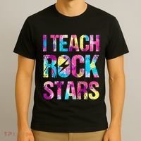 I Teach Rockstars Funny Music Teacher Back To School T-Shirt thumb 3