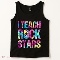 I Teach Rockstars Funny Music Teacher Back To School Tank Top thumb 2