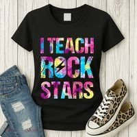 I Teach Rockstars Funny Music Teacher Back To School Women's T-Shirt thumb 3
