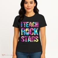 I Teach Rockstars Funny Music Teacher Back To School Women's T-Shirt thumb 4