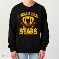 I Teach Rock Stars Music Teacher Rock On Women's Sweatshirt thumb 0