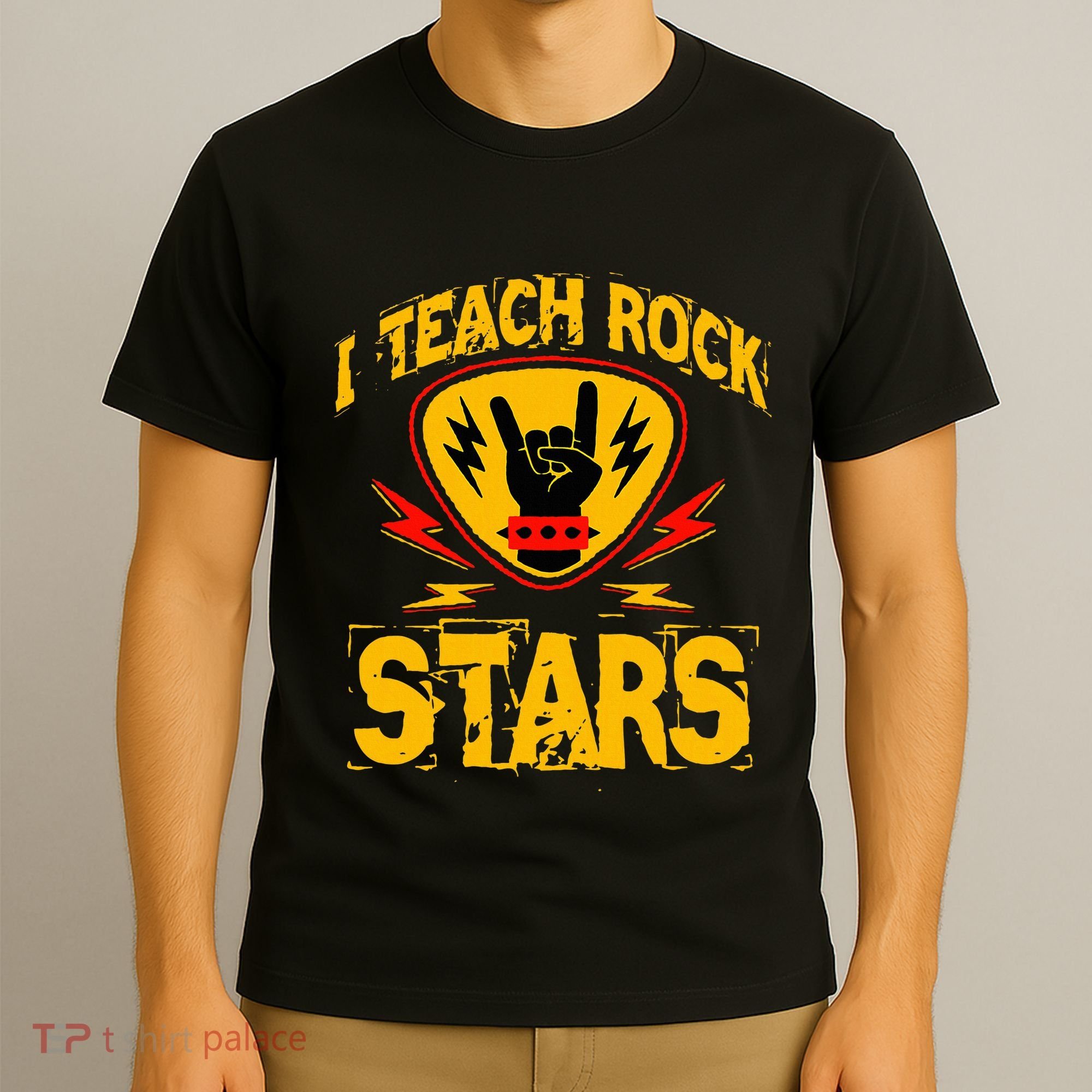 I Teach Rock Stars Music Teacher Rock On T-Shirt