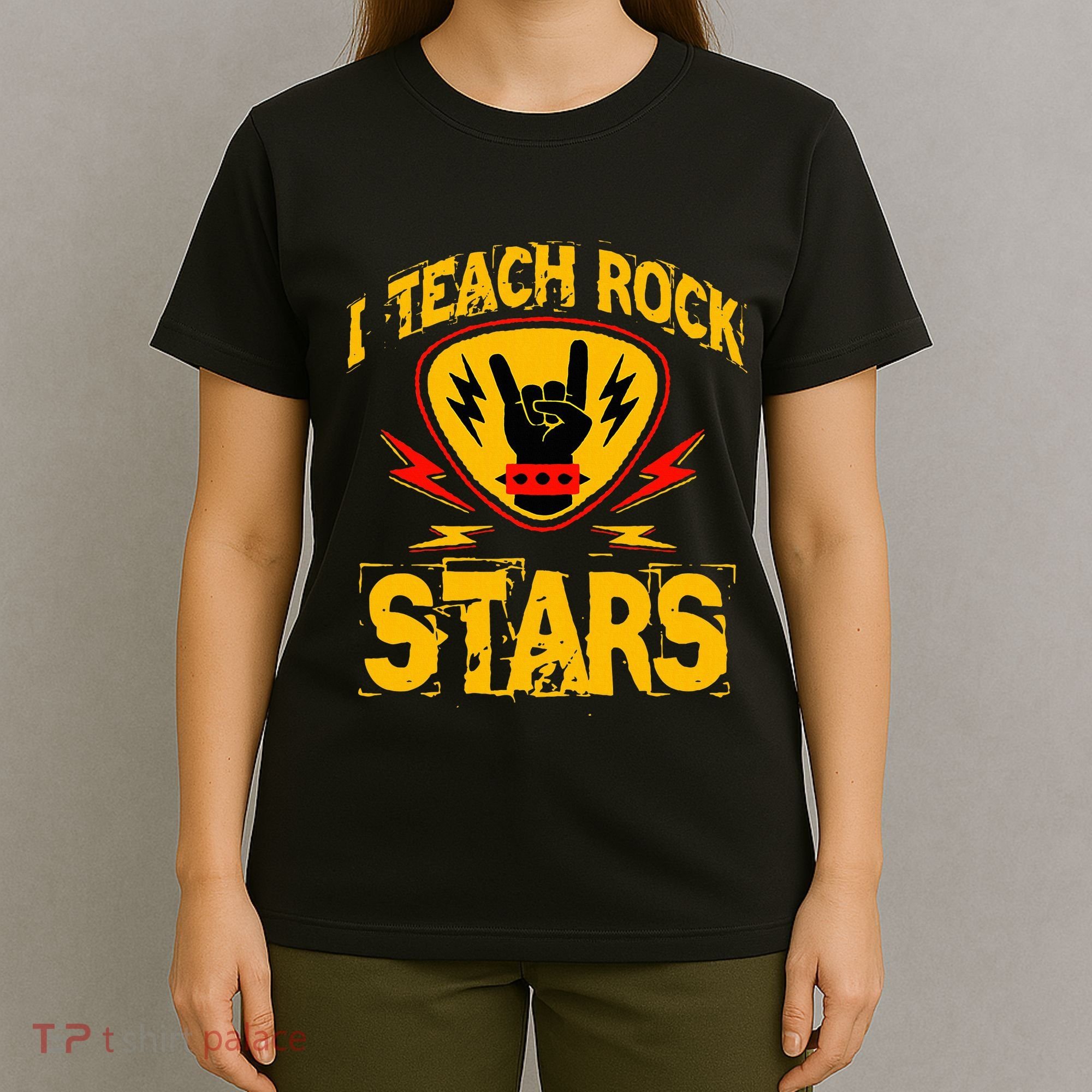 I Teach Rock Stars Music Teacher Rock On T-Shirt