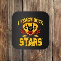 I Teach Rock Stars Music Teacher Rock On Coaster thumb 0