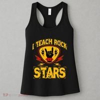 I Teach Rock Stars Music Teacher Rock On Women's Tank Top thumb 3