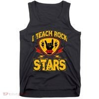 I Teach Rock Stars Music Teacher Rock On Tank Top thumb 0