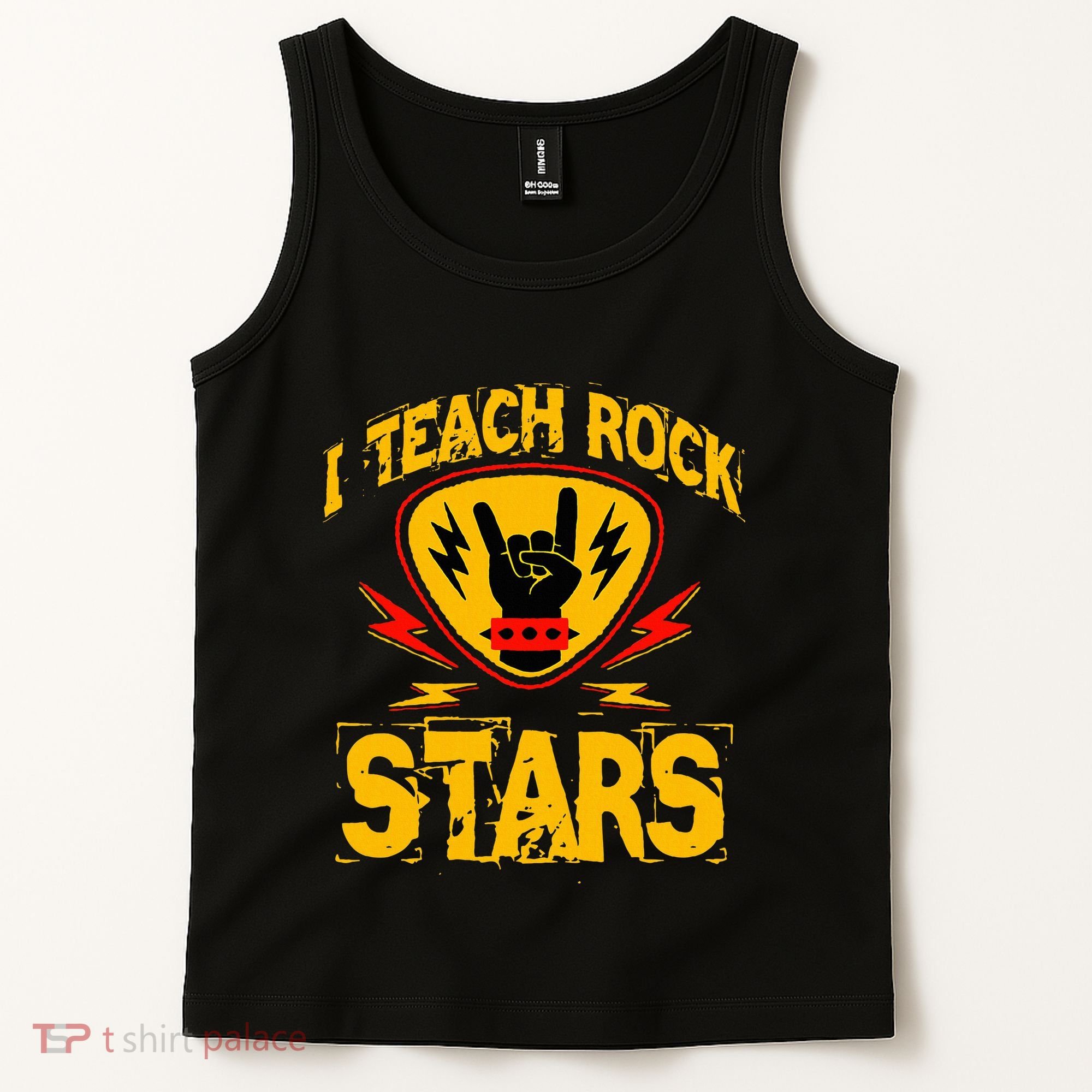 I Teach Rock Stars Music Teacher Rock On Tank Top