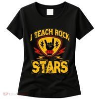 I Teach Rock Stars Music Teacher Rock On Women's T-Shirt thumb 0