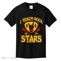 I Teach Rock Stars Music Teacher Rock On Kids T-Shirt thumb 0