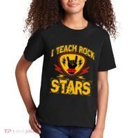 I Teach Rock Stars Music Teacher Rock On Kids T-Shirt thumb 2