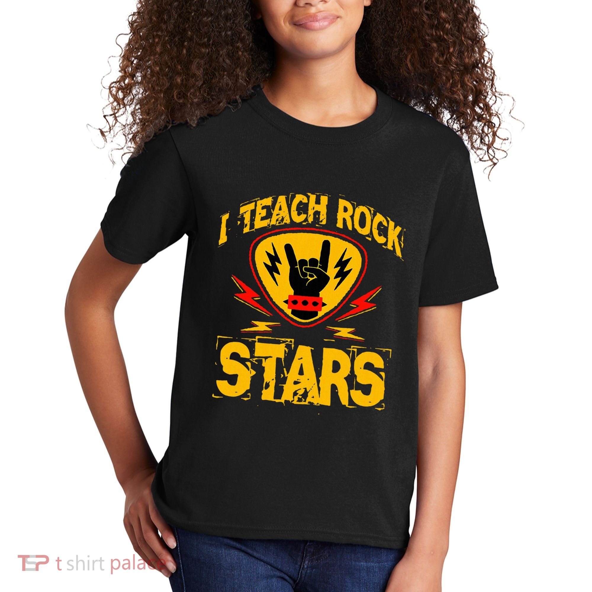 I Teach Rock Stars Music Teacher Rock On Kids T-Shirt