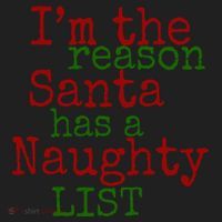 Im The Reason Santa Has A Naughty List Funny Holiday Women's Sweatshirt thumb 2