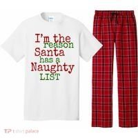 Im The Reason Santa Has A Naughty List Funny Holiday Pajama Set thumb 0