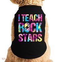 I Teach Rockstars Funny Music Teacher Back To School Doggie Tank thumb 0
