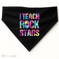 I Teach Rockstars Funny Music Teacher Back To School USA-Made Doggie Bandana thumb 0