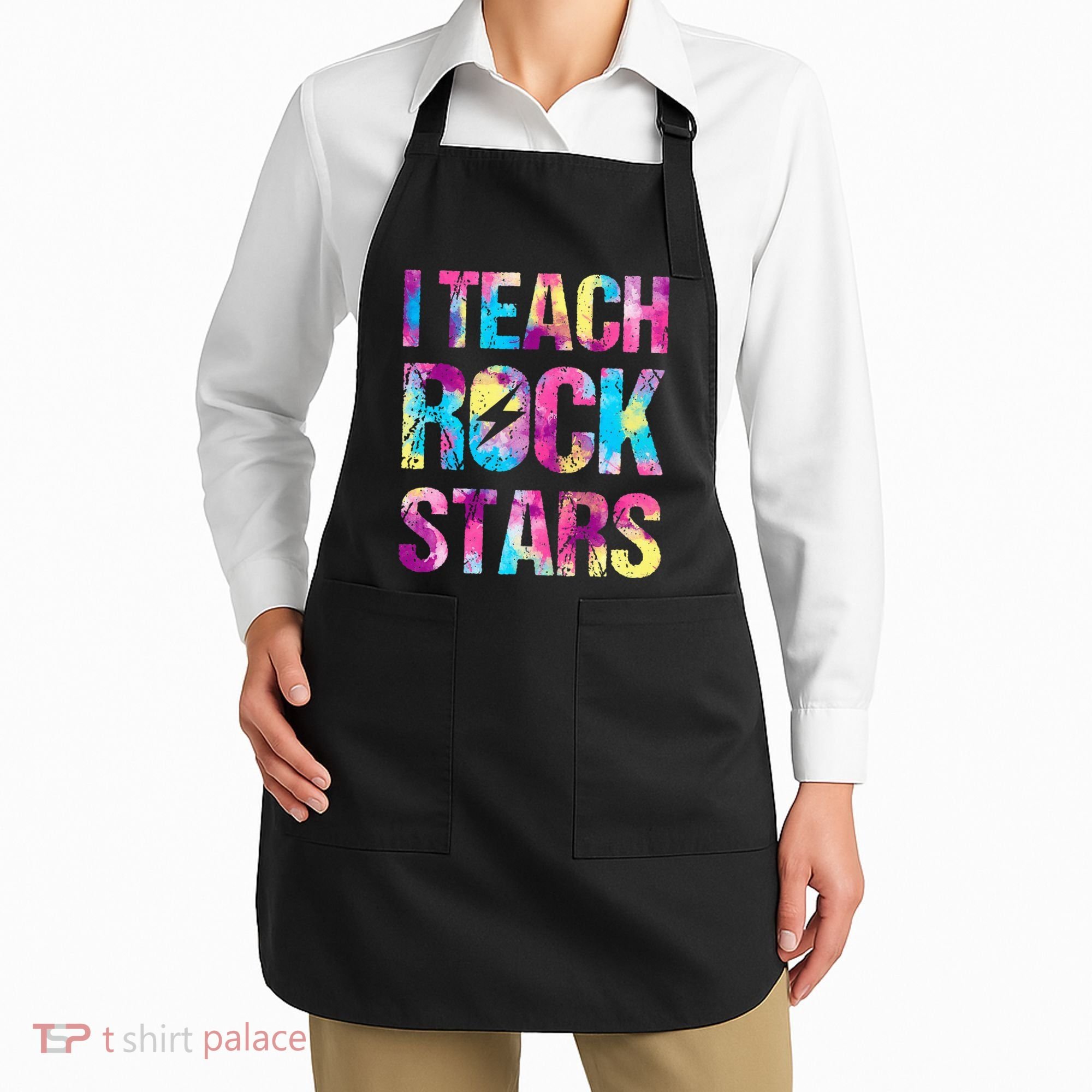 I Teach Rockstars Funny Music Teacher Back To School Apron
