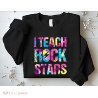 I Teach Rockstars Funny Music Teacher Back To School Sweatshirt thumb 2