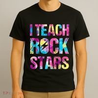 I Teach Rockstars Funny Music Teacher Back To School T-Shirt thumb 3