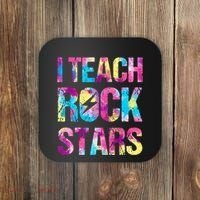 I Teach Rockstars Funny Music Teacher Back To School Coaster thumb 0