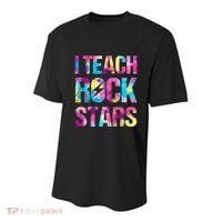 I Teach Rockstars Funny Music Teacher Back To School Youth Performance Sprint T-Shirt thumb 0