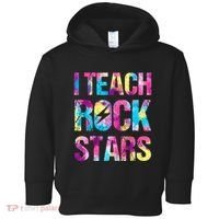I Teach Rockstars Funny Music Teacher Back To School Toddler Hoodie thumb 0