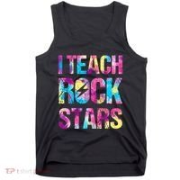 I Teach Rockstars Funny Music Teacher Back To School Tank Top thumb 0