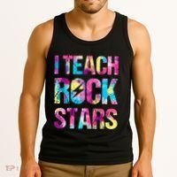 I Teach Rockstars Funny Music Teacher Back To School Tank Top thumb 3