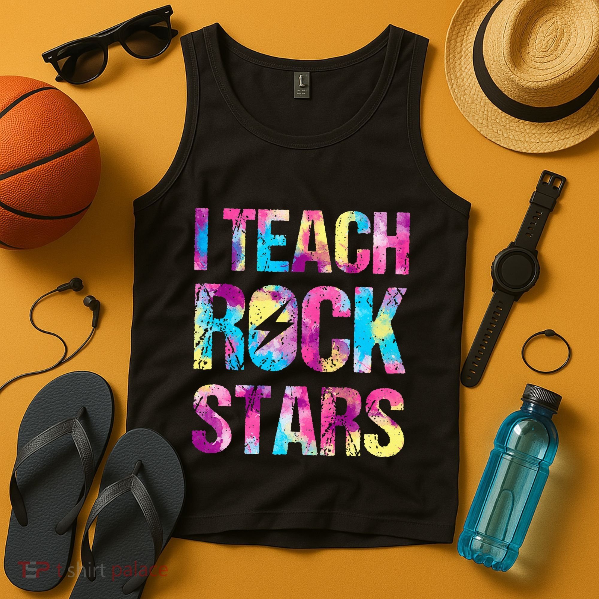 I Teach Rockstars Funny Music Teacher Back To School Tank Top
