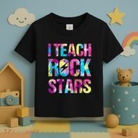 I Teach Rockstars Funny Music Teacher Back To School Toddler T-Shirt thumb 3