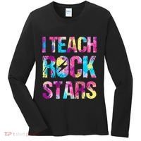 I Teach Rockstars Funny Music Teacher Back To School Women's Long Sleeve Shirt thumb 0