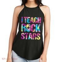 I Teach Rockstars Funny Music Teacher Back To School Women's Perfect Tri Rocker Tank thumb 2