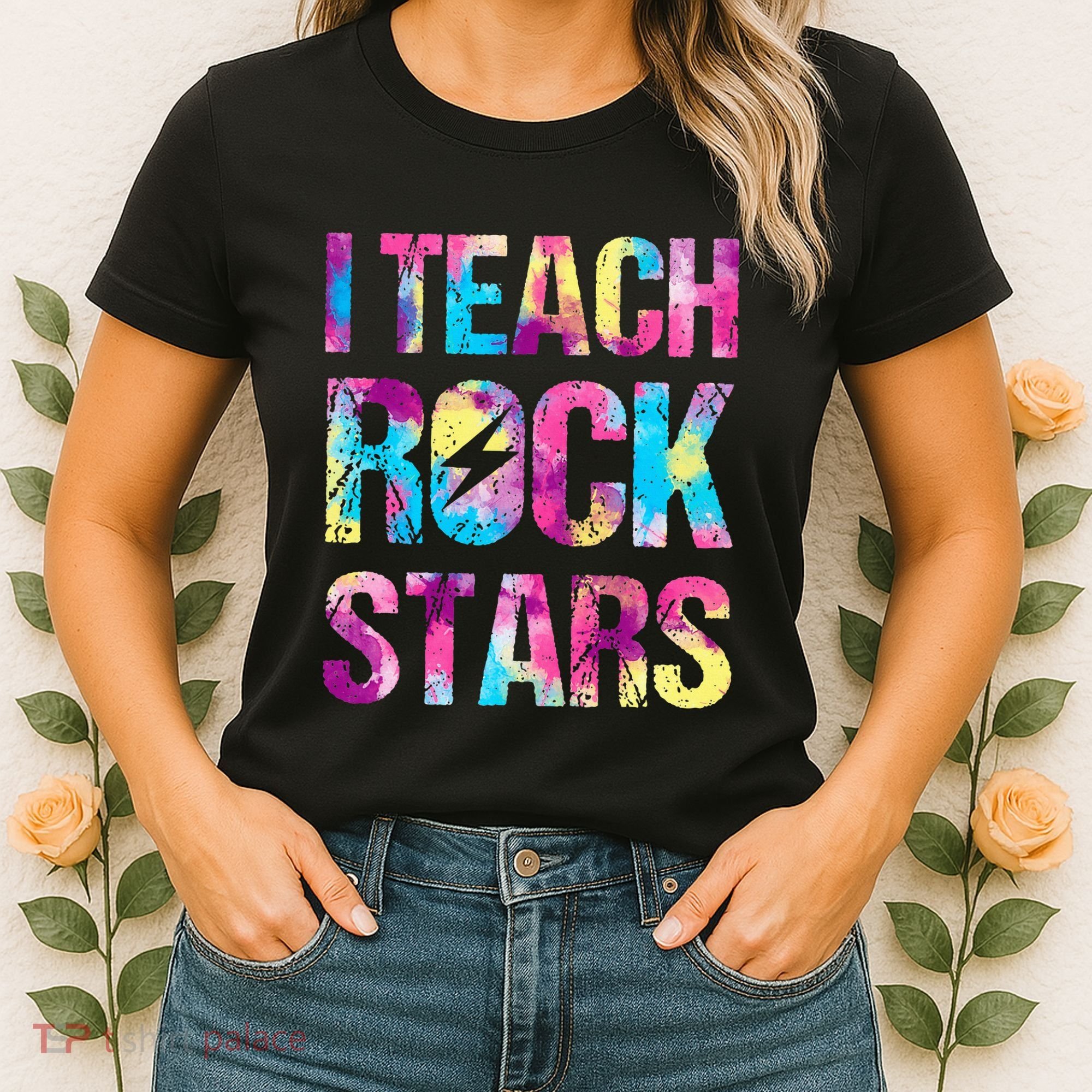 I Teach Rockstars Funny Music Teacher Back To School Women's T-Shirt