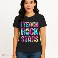 I Teach Rockstars Funny Music Teacher Back To School Women's T-Shirt thumb 4