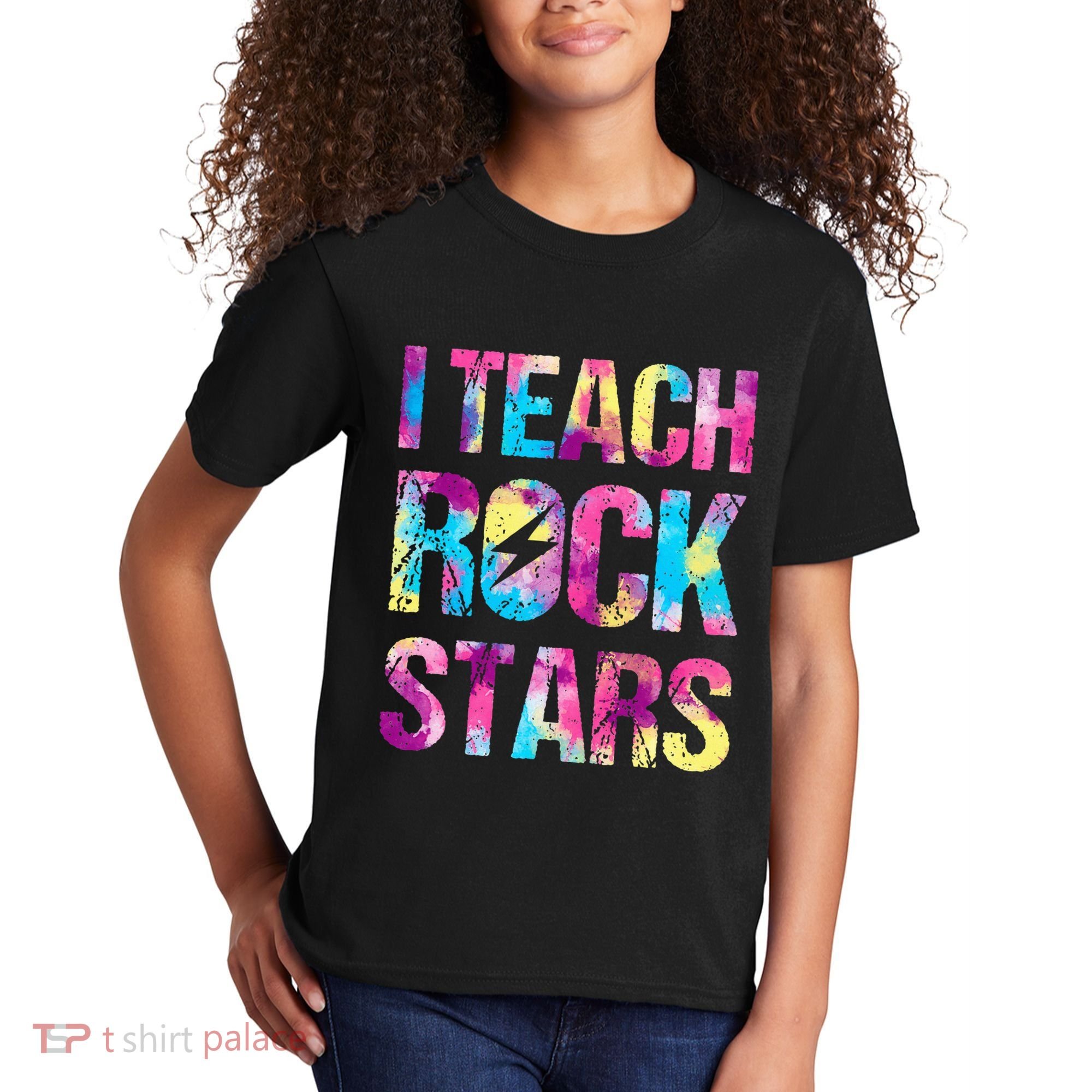 I Teach Rockstars Funny Music Teacher Back To School Kids T-Shirt