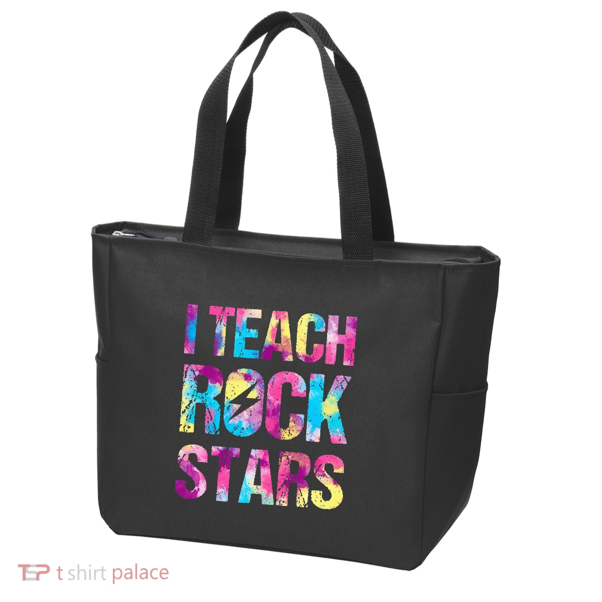 I Teach Rockstars Funny Music Teacher Back To School Tote Bag