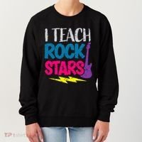 I Teach Rockstars Orchestra Music Teacher Back To School Women's Sweatshirt thumb 0