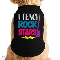 I Teach Rockstars Orchestra Music Teacher Back To School Doggie Tank thumb 0