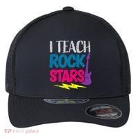 I Teach Rockstars Orchestra Music Teacher Back To School Flexfit Unipanel Trucker Cap thumb 0