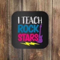 I Teach Rockstars Orchestra Music Teacher Back To School Coaster thumb 0