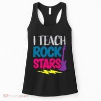 I Teach Rockstars Orchestra Music Teacher Back To School Women's Tank Top thumb 0