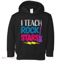 I Teach Rockstars Orchestra Music Teacher Back To School Toddler Hoodie thumb 0
