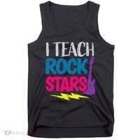 I Teach Rockstars Orchestra Music Teacher Back To School Tank Top thumb 0