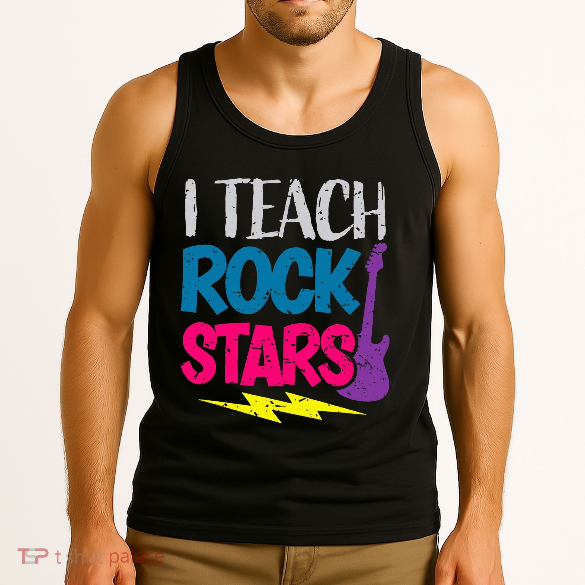 I Teach Rockstars Orchestra Music Teacher Back To School Tank Top