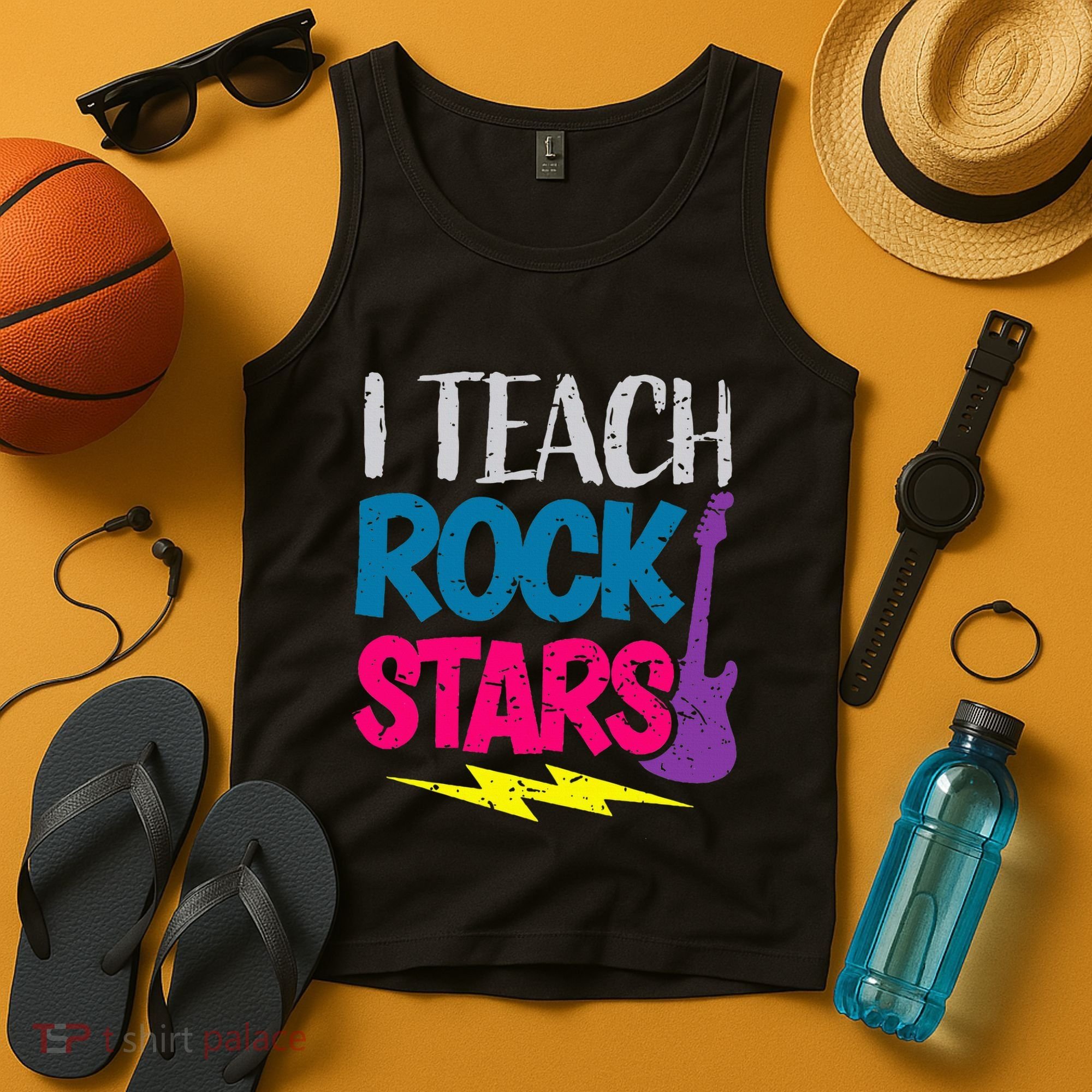 I Teach Rockstars Orchestra Music Teacher Back To School Tank Top