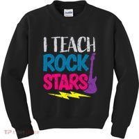 I Teach Rockstars Orchestra Music Teacher Back To School Kids Sweatshirt thumb 0