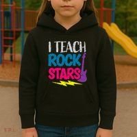 I Teach Rockstars Orchestra Music Teacher Back To School Kids Hoodie thumb 3