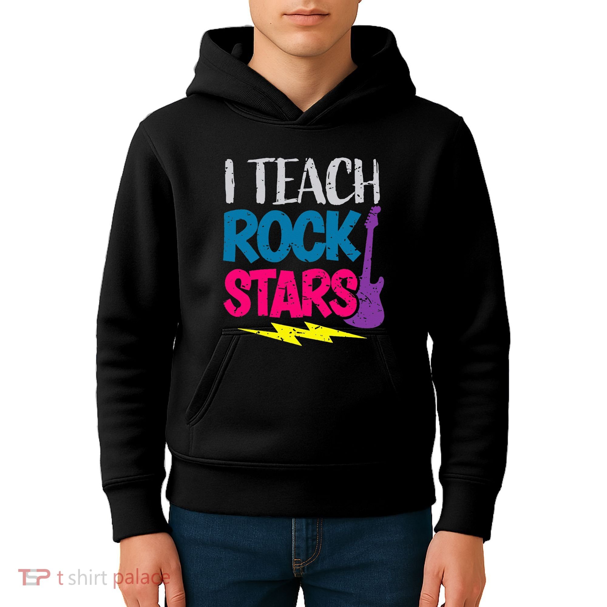 I Teach Rockstars Orchestra Music Teacher Back To School Kids Hoodie