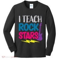 I Teach Rockstars Orchestra Music Teacher Back To School Kids Long Sleeve Shirt thumb 0