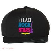 I Teach Rockstars Orchestra Music Teacher Back To School Wool Snapback Cap thumb 0
